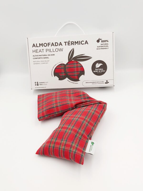 Almofada Terapêutica alívio da dor de pescoço e lombar, Almohada terapéutica para aliviar el dolor de cuello y lumbar, Therapeutic pillow for neck and lower back pain relief, Coussin thérapeutique pour le soulagement des douleurs cervicales et lombaires